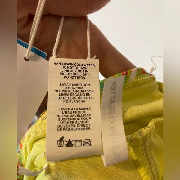 Bleu Rod Beattie Rufflicious One-Piece Multicolor Paisley Size 8 NEW - Picture 9 of 9